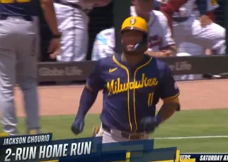 Brewers' Jackson Chourio hits second home run vs. Braves, extends lead