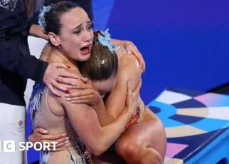 Olympics artistic swimming: Kate Shortman and Izzy Thorpe take historic silver