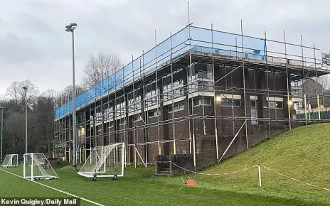 The ‘zombie movie set’ of a training ground hosting Man United: Red Devils return to old crumbling, neglected HQ ‘The Cliff’ for kit release video… months after human remains were found nearby