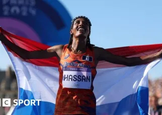 Olympics 2024: Sifan Hassan wins women’s marathon for third Paris medal