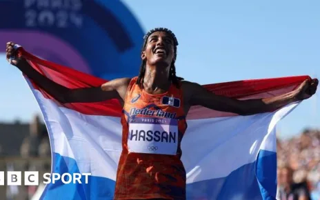 Olympics 2024: Sifan Hassan wins women’s marathon for third Paris medal