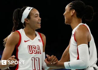 Paris Olympics 2024: USA reach women’s basketball final in bid for eighth straight gold