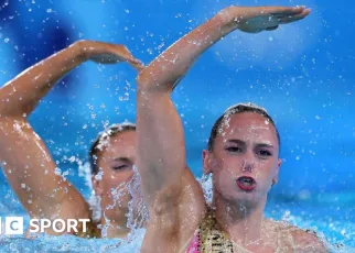 Olympic artistic swimming: Kate Shortman and Isabelle Thorpe fourth after round one at Paris 2024