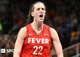 Caitlin Clark breaks WNBA three-point record during Indiana win over Connecticut