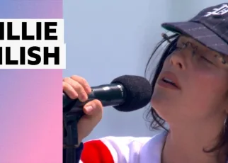 Billie Eilish makes special appearance at the closing ceremony