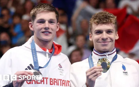 Olympic swimming: Leon Marchand wins fourth gold, while Duncan Scott and Ben Proud claim silvers