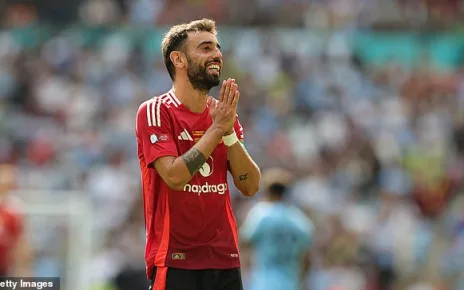 Bruno Fernandes ‘has reached agreement with Man United over new contract through to 2027’ – and the Red Devils captain ‘will be paid in line with club’s top earners’