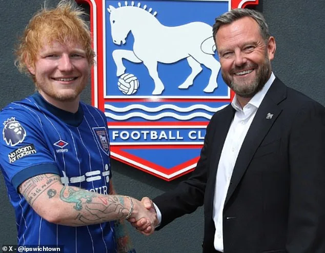 Ed Sheeran’s perfect purchase! Pop star buys minority stake in Ipswich Town ahead of Premier League return – but the boyhood fan WON’T have any decision-making power