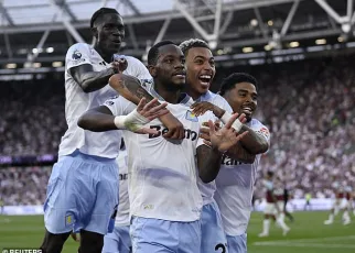 Jhon Duran delivers perfect apology to Aston Villa fans by signalling he’s here to stay as he scores his team’s winner against West Ham… after gesturing that he had agreed a move to the Hammers earlier this summer