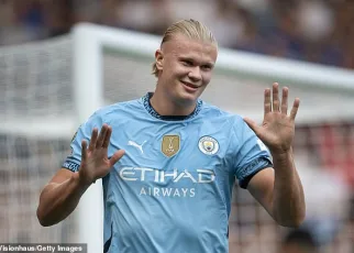 Erling Haaland vents his frustrations at Enzo Fernandez claiming the Chelsea midfielder ‘STAMPED on him’ during Man City’s 2-0 win – and insists ‘I don’t know what he wants!’