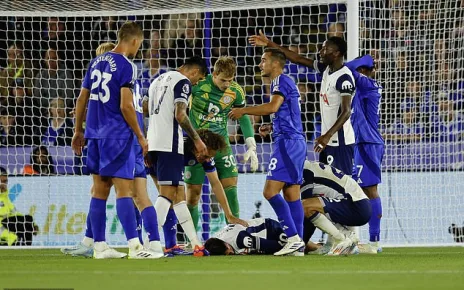 Rodrigo Bentancur’s personal trainer offers update on Tottenham star after sickening clash of heads against Leicester left him knocked out cold and requiring oxygen on the pitch