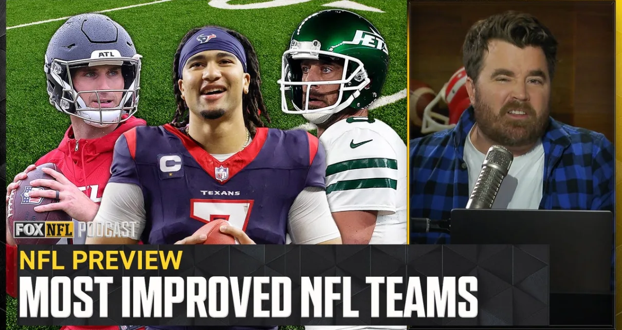 Which three NFL teams improved the most this offseason? | NFL on FOX Pod