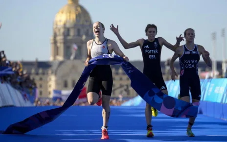 Germany wins Olympic mixed team relay triathlon amid water quality concerns