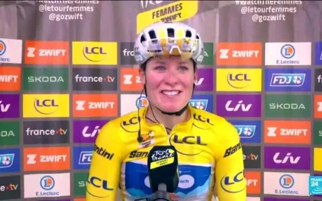 Women's Tour de France: Dutch rider Charlotte Kool defends yellow jersey