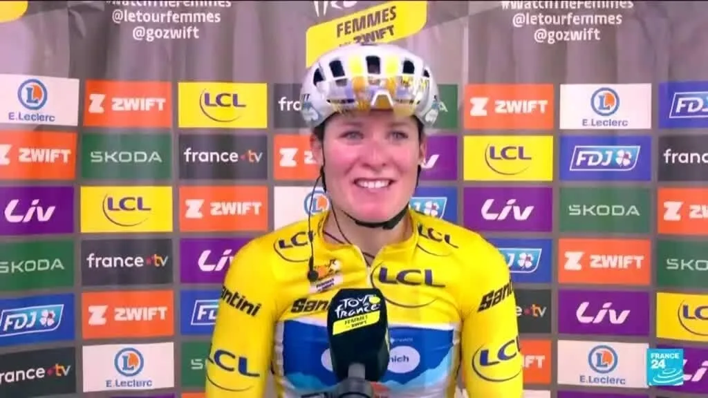 Women's Tour de France: Dutch rider Charlotte Kool defends yellow jersey