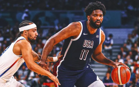 Joel Embiid embraces booing from French fans at Paris Olympics