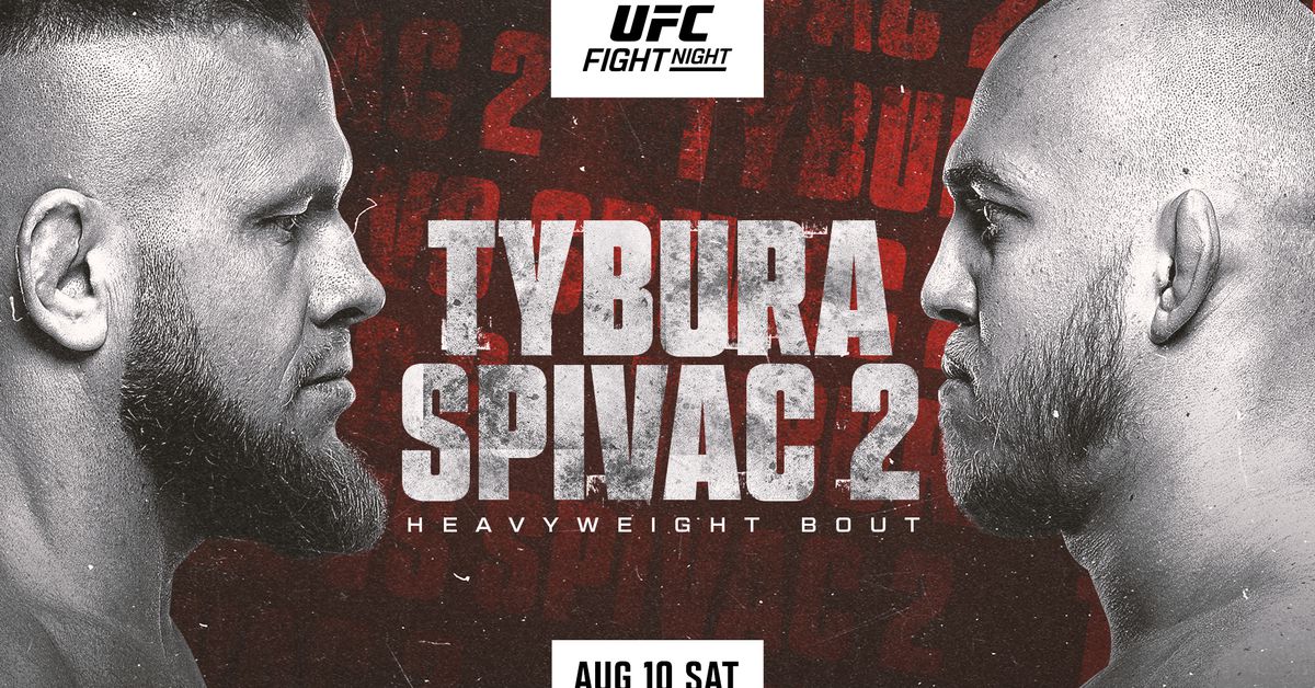 UFC Vegas 95 fight card, start time, date and location | Tybura vs. Spivac 2