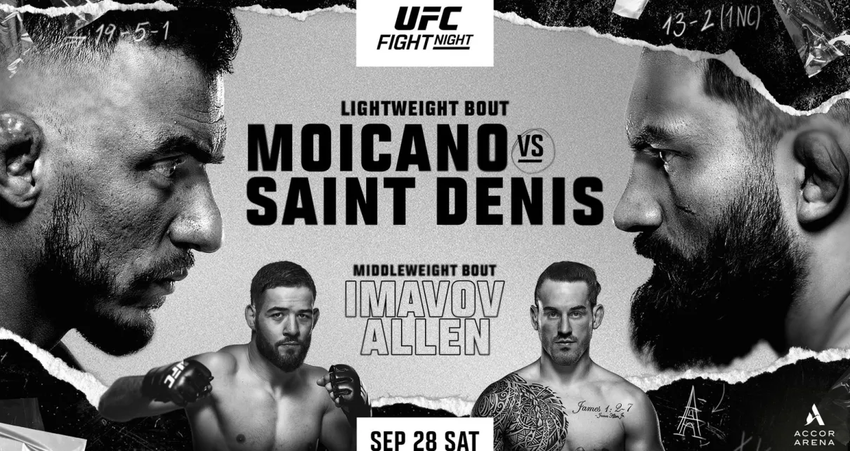 UFC Paris gets stunning new poster for ‘Moicano vs Saint Denis’ on Sept. 28