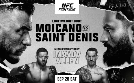 UFC Paris gets stunning new poster for ‘Moicano vs Saint Denis’ on Sept. 28