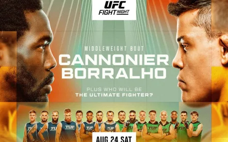 UFC Vegas 96 fight card, start time, date and location | Cannonier vs. Borralho