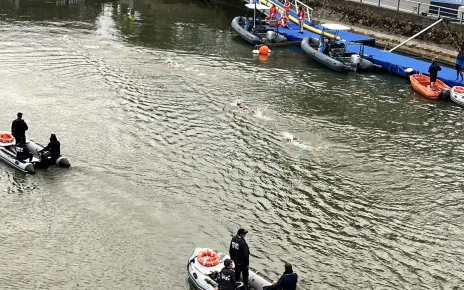 Open Water Swimmers Take to the Seine on Wednesday after Tuesday’s Training Cancellation