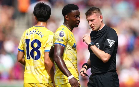 New Premier League referee admitted he ‘made mistake’ on opening weekend to disallow Crystal Palace goal