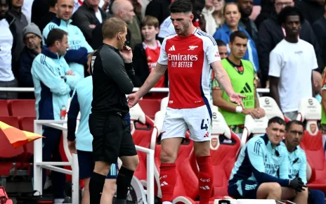 Arsenal: Bukayo Saka demands more refereeing consistency after 'harsh' Declan Rice red card