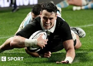 Rugby Championship: All Blacks thrash Argentina to avenge defeat by Pumas