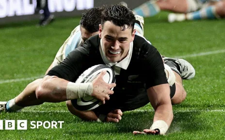 Rugby Championship: All Blacks thrash Argentina to avenge defeat by Pumas