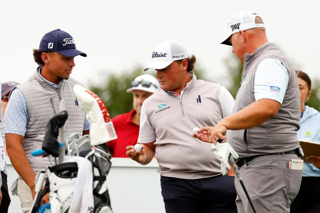 Scott Gutschewski, his two sons razz each other before teeing off in same group at Korn Ferry Tour event