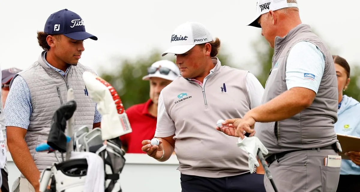 Scott Gutschewski, his two sons razz each other before teeing off in same group at Korn Ferry Tour event