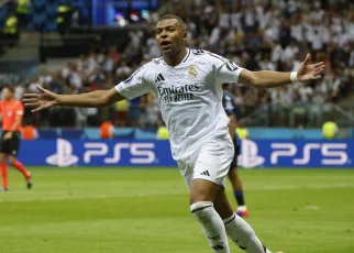 UEFA Super Cup: Kylian Mbappé scores in Real Madrid debut during victory over Atalanta