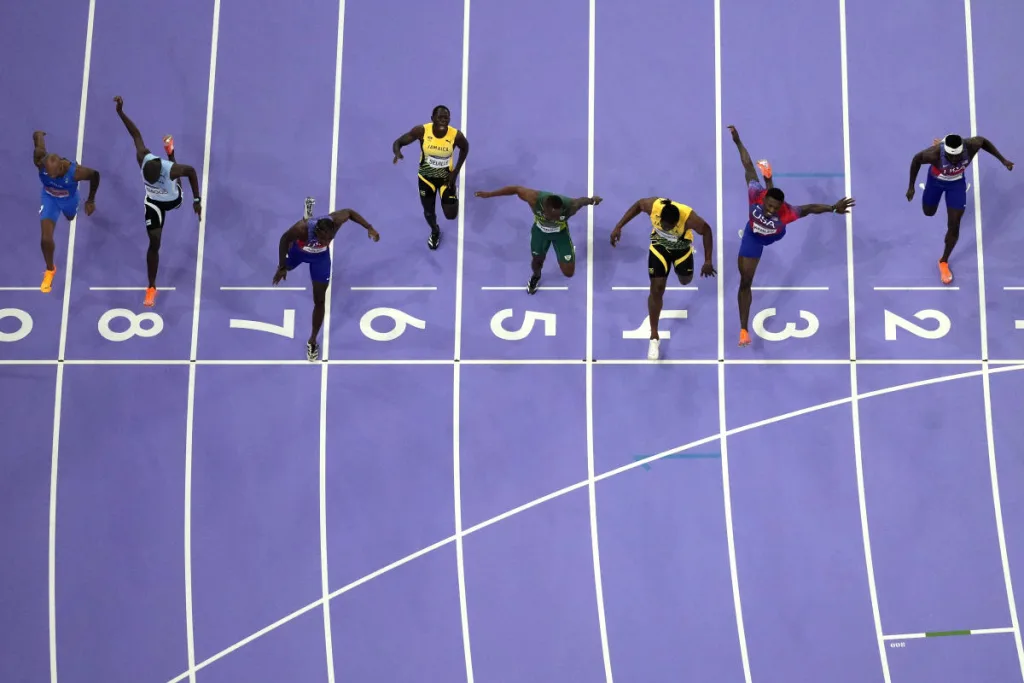 2024 Paris Olympics: See how close the finish was between Noah Lyles and Kishane Thompson in the men’s 100 meters