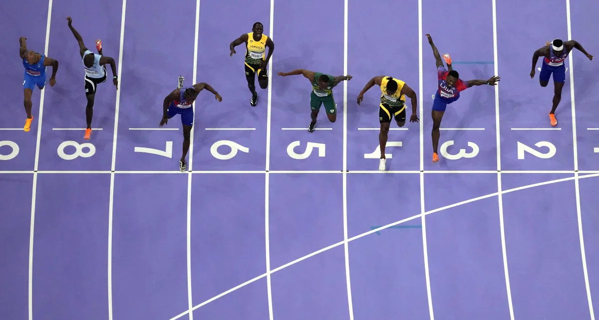 2024 Paris Olympics: See how close the finish was between Noah Lyles and Kishane Thompson in the men’s 100 meters