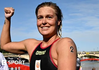 Paris 2024: Sharon van Rouwendaal clinches gold in 10km marathon swim