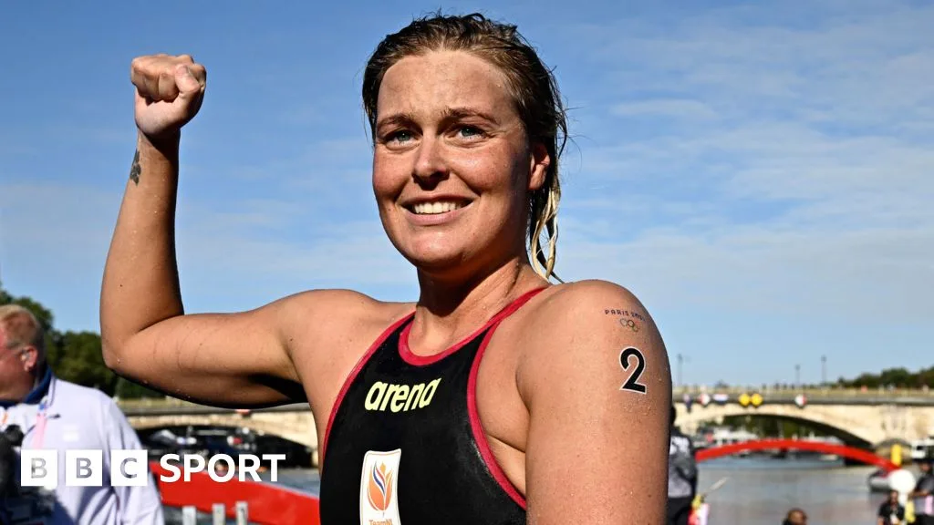 Paris 2024: Sharon van Rouwendaal clinches gold in 10km marathon swim