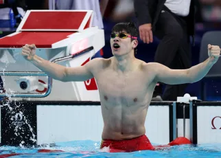 Pan Zhanle sets new world record in the 100-meter freestyle at 2024 Paris Olympics