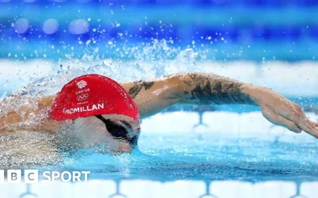 Paris 2024: Jack McMillan honours late parents after Team GB swimming relay gold