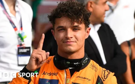 Italian Grand Prix: Lando Norris on pole as part of McLaren one-two, Max Verstappen only seventh