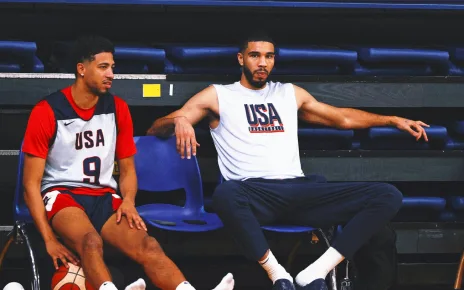 Jayson Tatum, Anthony Davis in USA starting lineup for second Olympic game