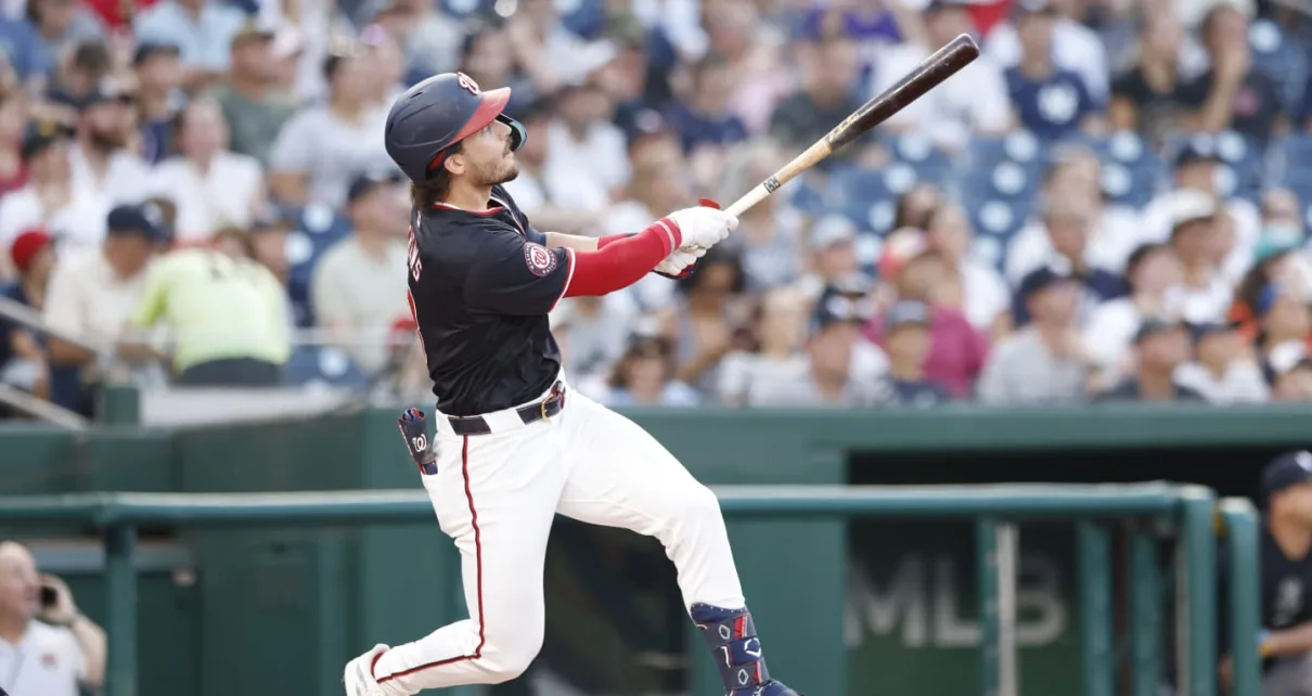 Dylan Crews hits first career home run against Yankees