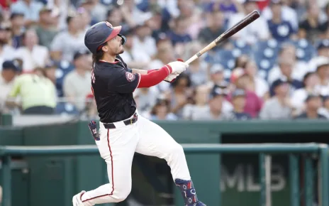 Dylan Crews hits first career home run against Yankees