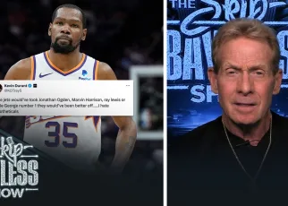 “It was a cheap shot.”  Skip reacts to Kevin Durant firing back at Keyshawn Johnson