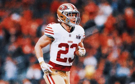 49ers RB Christian McCaffrey to miss about 2 weeks with calf injury