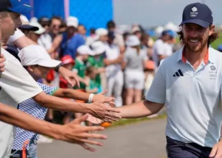 Fleetwood on familiar turf, shares lead as Olympic golf chase for gold takes shape