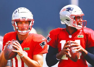 Patriots’ Jerod Mayo: Jacoby Brissett, Drake Maye QB competition ‘isn’t over’