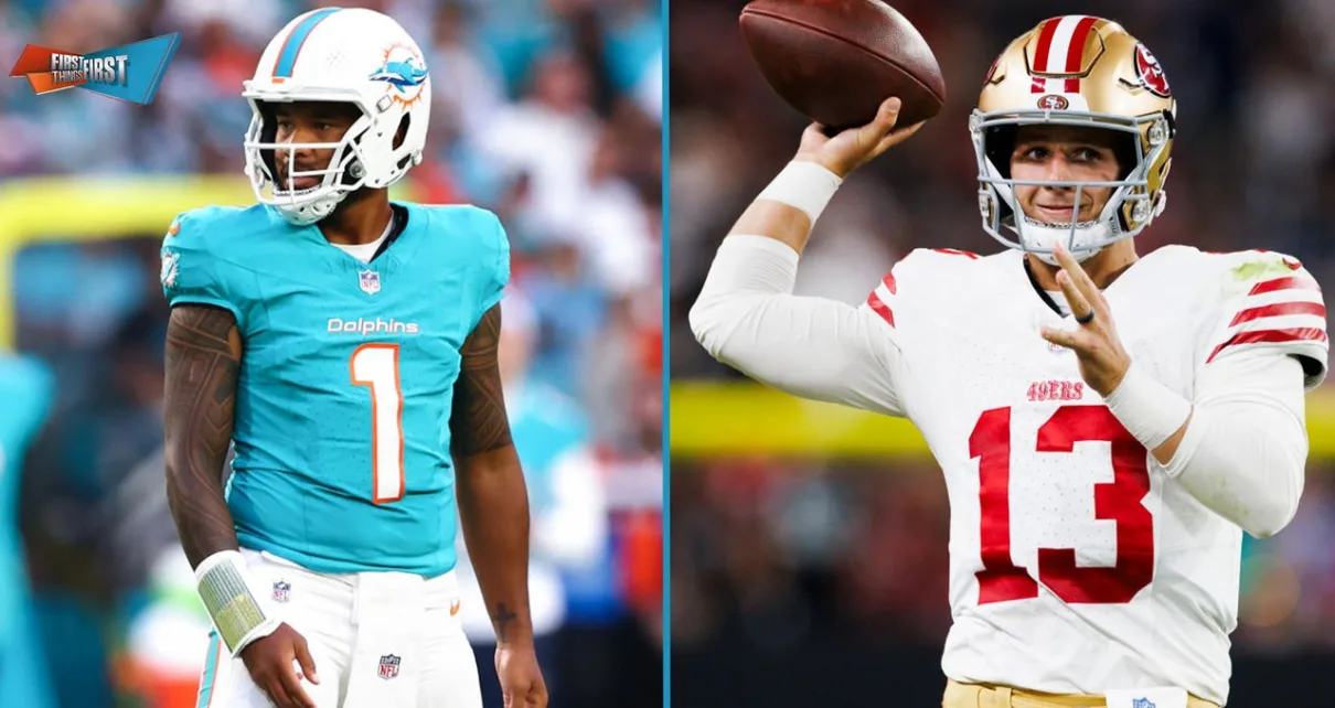 Kevin Wildes is rocking with the 49ers over Dolphins in Super Bowl LIX | First Things First