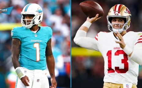 Kevin Wildes is rocking with the 49ers over Dolphins in Super Bowl LIX | First Things First