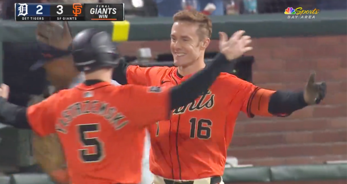 Giants' Mark Canha hits a walkoff sacrifice fly to defeat Tigers, 3-2