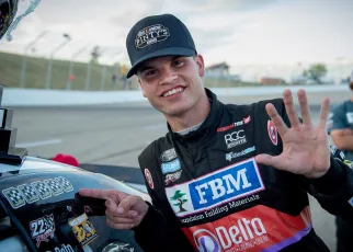 2023 NASCAR Canada champ Treyten Lapcevich takes first CARS Tour win